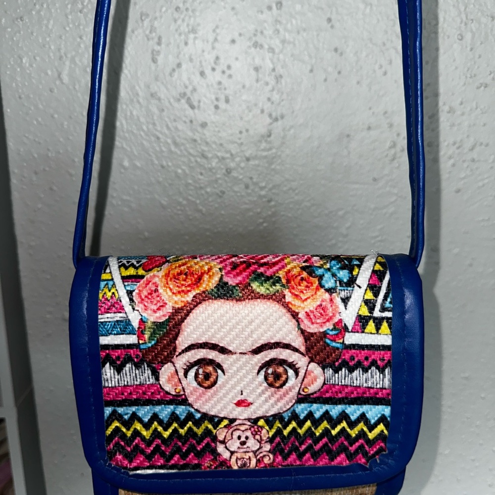 FRIDA Blue Patterned Women's Bag NWOT